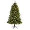 Nearly Natural 6' Pre-Lit Wellington Spruce Artificial Christmas Tree, Clear LED Lights